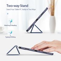 Accezz Coque tablette Smart Silicone Samsung Galaxy Tab A7 - Bleu foncé