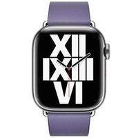 Apple Bracelet Leather Band Modern Buckle Apple Watch Series 1 t/m 9 / SE (38/40/41 mm) | Series 10 / 11 (42 mm) - Taille S - Wisteria