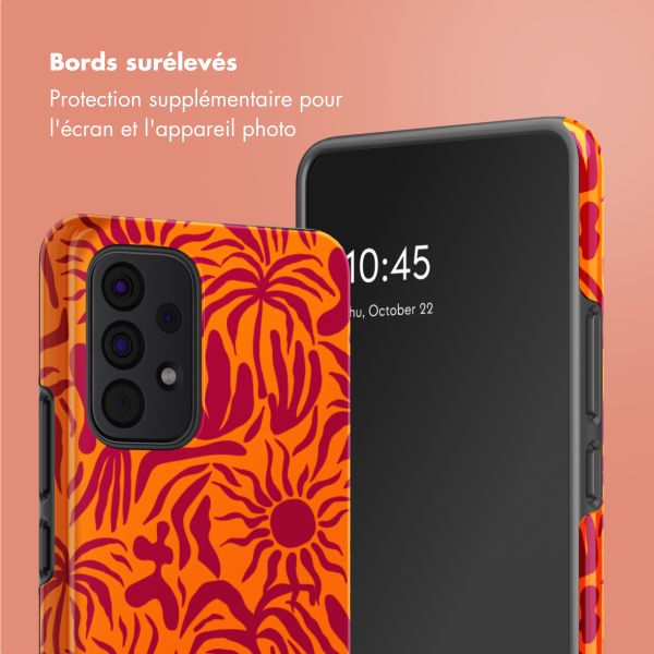 Selencia Coque arrière Vivid Samsung Galaxy A53 - Tropical Vibes Apricot