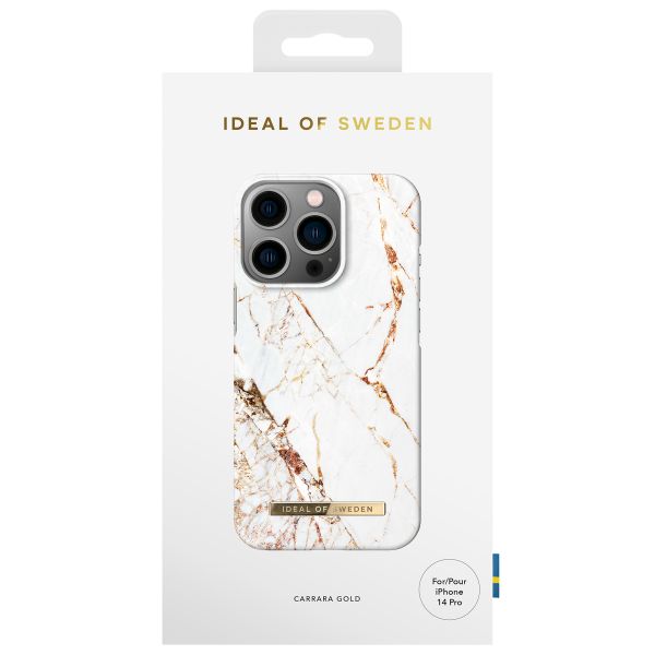 iDeal of Sweden Coque Fashion iPhone 14 Pro - Carrara Gold