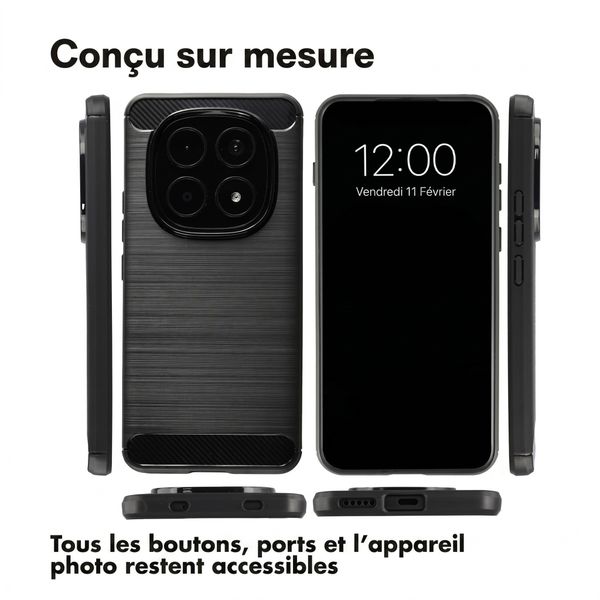 imoshion Coque Brushed Xiaomi Redmi Note 15 Pro (4G) - Noir