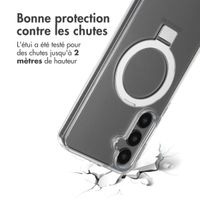 Accezz Coque Ring Stand avec MagSafe Samsung Galaxy S24 Plus - Transparent