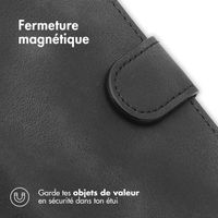 imoshion Etui de téléphone portefeuille avec cordon Samsung Galaxy S25 - Noir