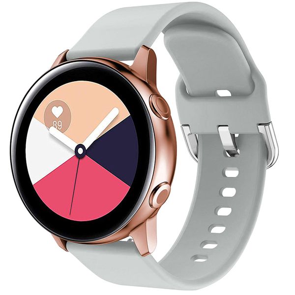 imoshion Bracelet silicone le Galaxy Watch 40/42mm / Active 2 42/44mm - Gris clair