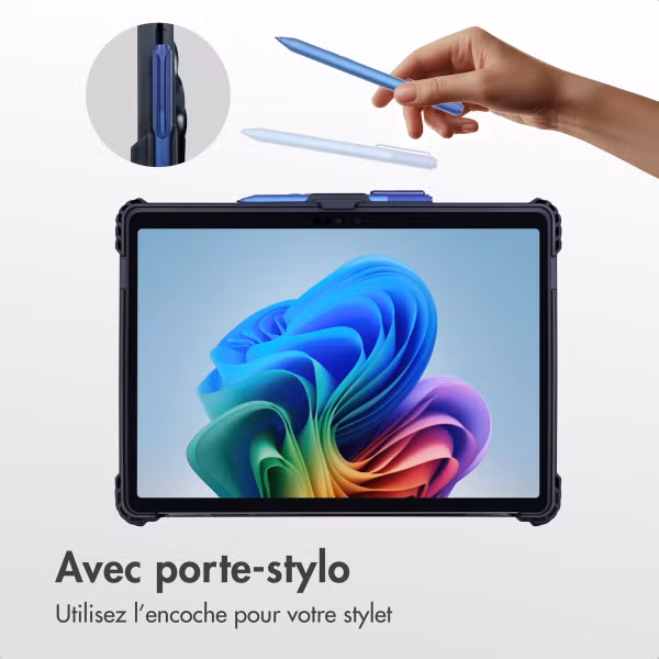 Accezz Coque Rugged avec support Microsoft Surface Pro 9 / Pro 10 / Pro 11 - Noir