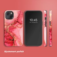 Selencia Coque arrière Vivid Apple iPhone 13 - Rosy Marble