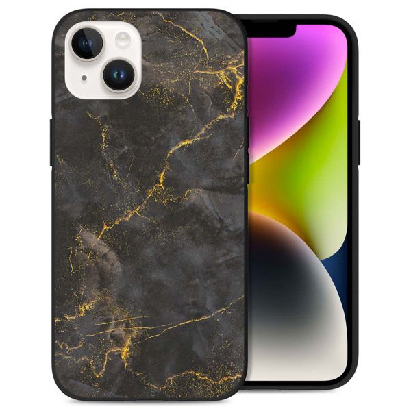 imoshion Coque Design iPhone 14 - Black Marble