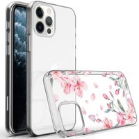 imoshion Coque Design iPhone 12 (Pro) - Fleur - Rose