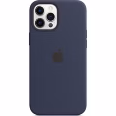 Apple Coque en silicone MagSafe Apple iPhone 12 Pro Max - Deep Navy