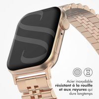Selencia Bracelet Metallique Jubilee Apple Watch Series 1 t/m 9 / SE (38/40/41 mm) | Series 10 / 11 (42 mm) - Rose Doré