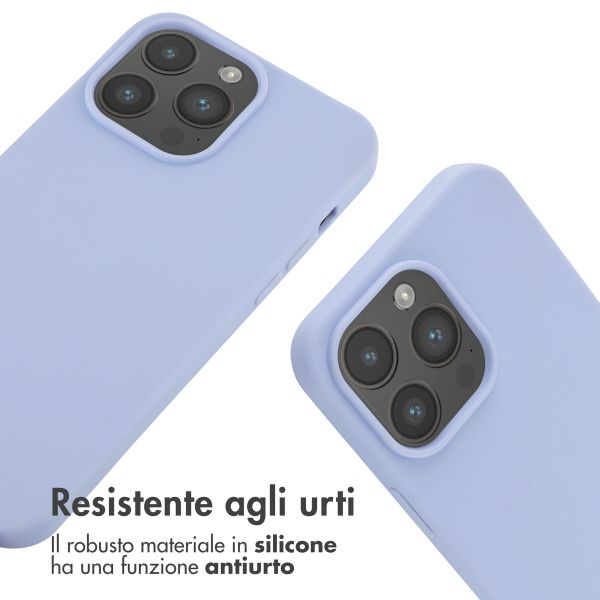 imoshion Coque en silicone avec cordon Apple iPhone 14 Pro Max - Violet
