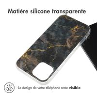 imoshion Coque Design Apple iPhone 13 Mini - Black Marble
