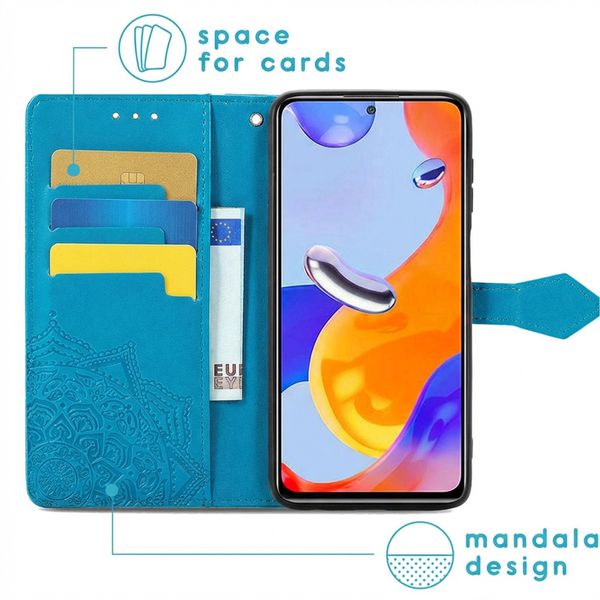 imoshion Etui de télephone Mandala Xiaomi Redmi Note 11 Pro - Turquoise