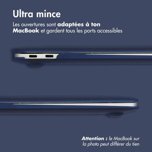 imoshion Coque Laptop Apple MacBook Pro 13 pouces (2020 / 2022) - A2289 / A2251 / A2338 - Bleu foncé