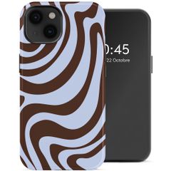 Selencia Coque arrière Vivid avec MagSafe Apple iPhone 14 - Dream Swirl Chocolate