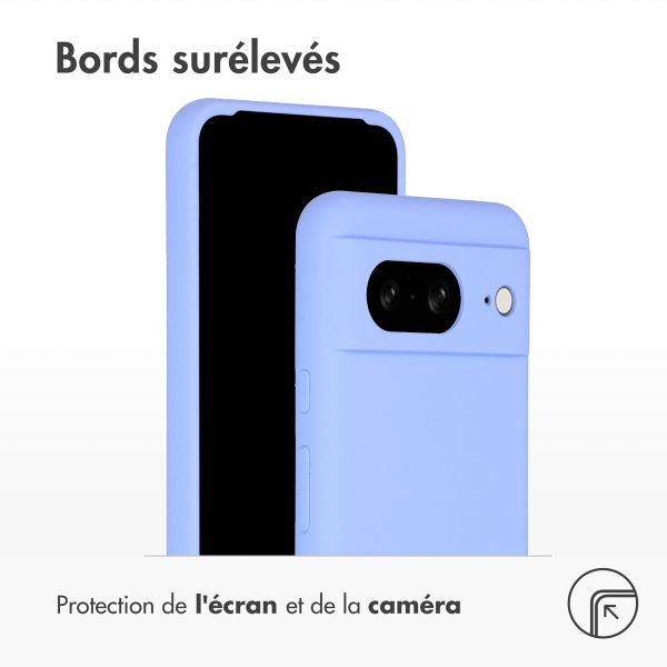 Accezz Coque Liquid Silicone Google Pixel 8 - Violet