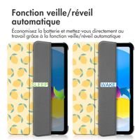imoshion Coque tablette Design Trifold Apple iPad 11 (2025) 11 pouces A16 / iPad 10 (2022) 10.9 pouces - Citrus Dream