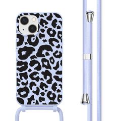 imoshion Coque design en silicone avec cordon Apple iPhone 13 - Animal Lila