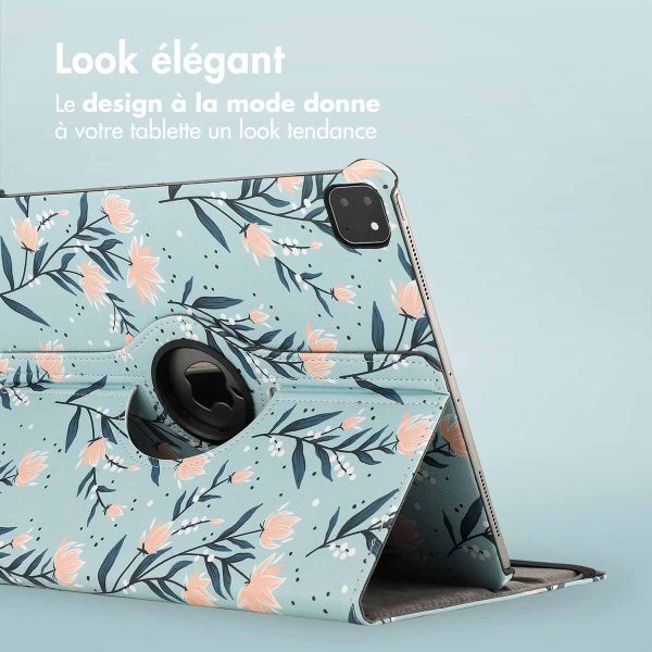 imoshion Coque tablette Design rotatif à 360° Apple iPad Air 13 pouces (2025) M3 / (2024) M2 - Flowers