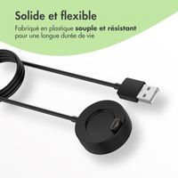 imoshion Station de charge Garmin Watch | Câble de chargement USB-A - 2 metre - Noir