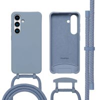 imoshion Coque arrière Color avec cordon amovible et MagSafe Samsung Galaxy S24 / S25 - Ash Blue