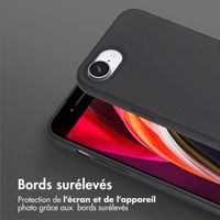 Selencia Coque silicone avec cordon amovible iPhone 16e - Noir