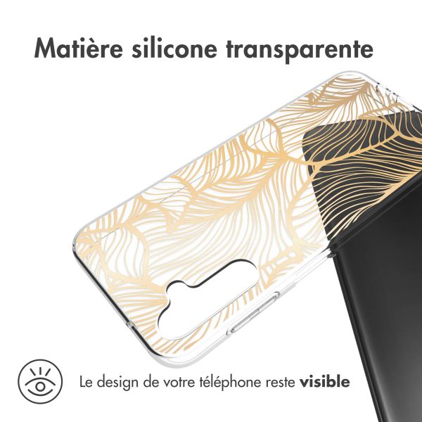 imoshion Coque Design Samsung Galaxy A14 (5G/4G) - Golden Leaves