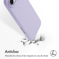 Accezz Coque Liquid Silicone avec MagSafe Apple iPhone Air - Violet