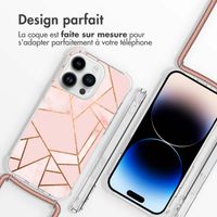 imoshion Coque Design avec cordon iPhone 14 Pro - Pink Graphic