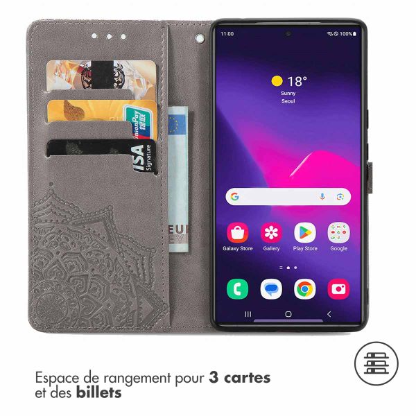 imoshion Etui de télephone Mandala Samsung Galaxy S24 Ultra - Gris