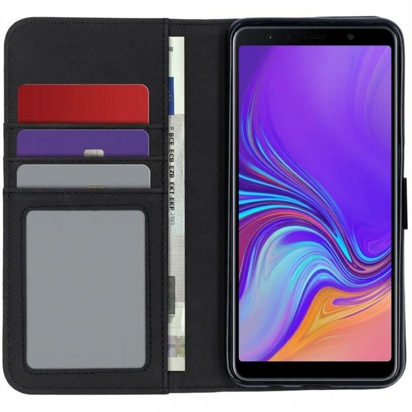 imoshion Étui de télephone portefeuille de luxe Samsung Galaxy A7 (2018) - Noir