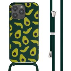 imoshion Coque design en silicone avec cordon Apple iPhone 15 Pro Max - Avocado Green