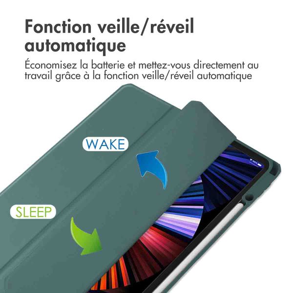 imoshion Coque tablette rigide Trifold Apple iPad Pro 12.9 (2018/2020/2021/2022) - Vert