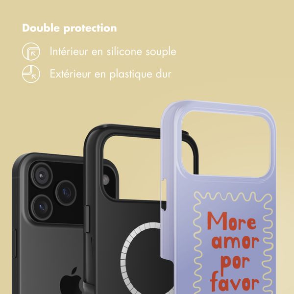 Selencia Coque arrière Vivid avec MagSafe Apple iPhone 17 Pro - More Amor