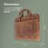 Accezz Leather Sac ordinateur 16 pouces - Cognac