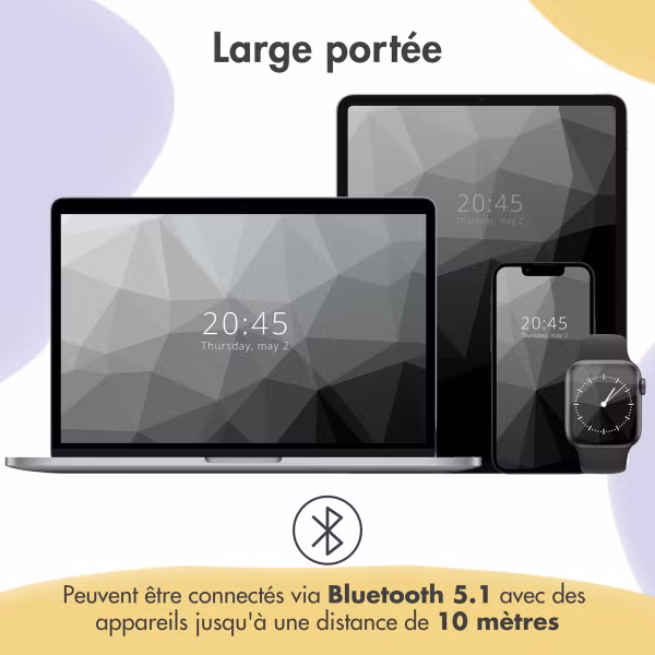 imoshion Casque sans fil pour enfants Dino LED Light - Limiteur de décibels - Avec câble AUX - Lavender Lilac / Yellow