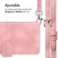 imoshion Etui de télephone portefeuille avec cordon Motorola Moto G57 Power - Rose