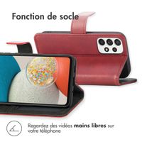 imoshion Étui de téléphone portefeuille Luxe Samsung Galaxy A53 - Rouge