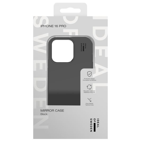 iDeal of Sweden Coque arrière Mirror Apple iPhone 16 Pro - Mirror Black