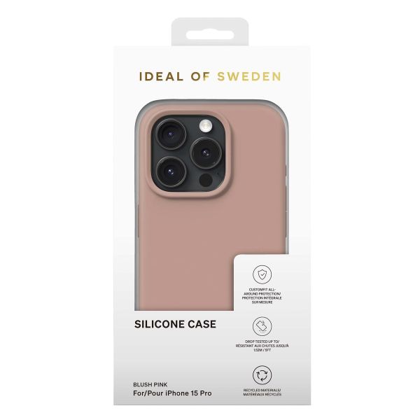 iDeal of Sweden Coque Silicone Apple iPhone 15 Pro - Blush Pink