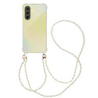 imoshion Coque avec dragonne + ﻿bracelet - Perles Samsung Galaxy A36 - Transparent