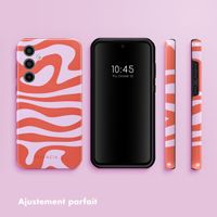 Selencia Coque arrière Vivid Tough Samsung Galaxy A35 - Dream Swirl Pink