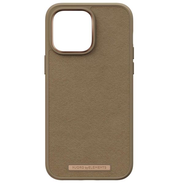 Njorð Collections Coque daim Comfort+ iPhone 14 Pro Max - Camel