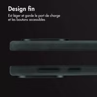 Accezz Coque MagSafe en cuir vintage Samsung Galaxy S25 Edge - Smokey Green