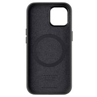 Woodcessories Coque Bio Leather MagSafe iPhone 15 - Noir