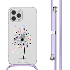 imoshion Coque Design avec cordon iPhone 12 (Pro) - Sandstone Dandelion