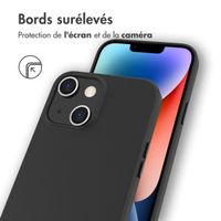 Accezz Leather Backcover avec MagSafe Apple iPhone 14 Plus - Noir