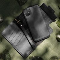 Selencia Etui portefeuille serpent amovible iPhone 13 Pro - Noir