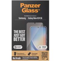 PanzerGlass ﻿Film de protection d'écran anti-bactérien Refresh Ultra-Wide Fit Samsung Galaxy A35