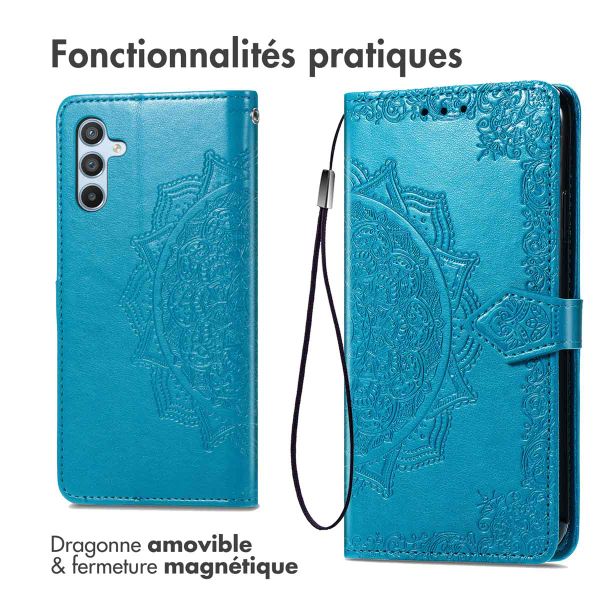 imoshion Etui de télephone Mandala Samsung Galaxy A54 (5G) - Turquoise